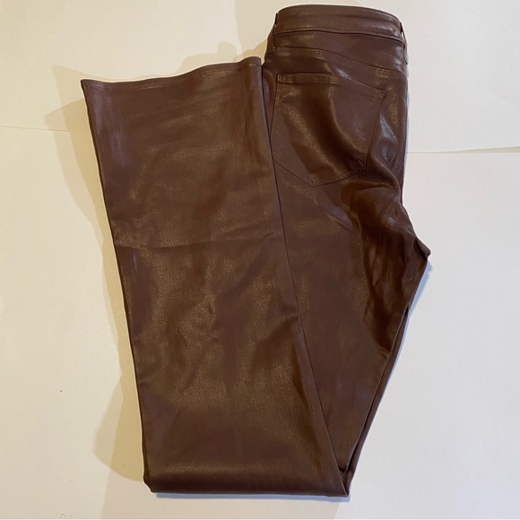 L’agence high rise Selma skinny coated jeans flare, Dark Mocha, 30, flaw see pic - Picture 2 of 9